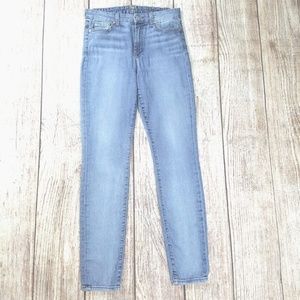 7 For All Mankind skinny jeans mid rise size 28